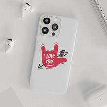 Charger l'image dans la galerie, Coque de téléphone transparente "I love you" en langue des signes 2