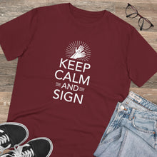 Charger l'image dans la galerie, T-shirt unisexe "Keep calm and sign" 1
