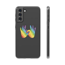 Charger l'image dans la galerie, Coque de téléphone transparente "Solidarité" en langue des signes