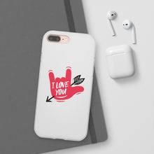 Charger l'image dans la galerie, Coque de téléphone transparente "I love you" en langue des signes 2