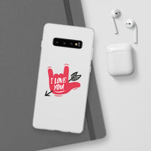 Charger l'image dans la galerie, Coque de téléphone transparente "I love you" en langue des signes 2