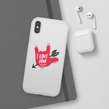 Charger l'image dans la galerie, Coque de téléphone transparente "I love you" en langue des signes 2