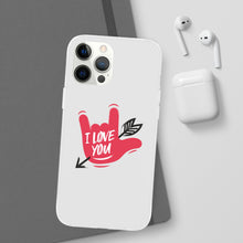 Charger l'image dans la galerie, Coque de téléphone transparente "I love you" en langue des signes 2
