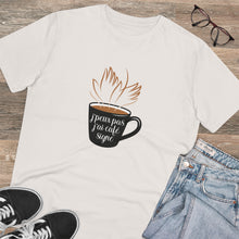 Charger l'image dans la galerie, T-shirt unisexe - "J'peux pas, j'ai café signe" 2