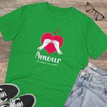 Charger l'image dans la galerie, T-shirt unisexe "Amour en langue des signes"