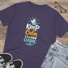 Charger l'image dans la galerie, T-shirt unisexe "Keep calm and sign" 2