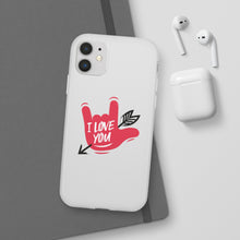 Charger l'image dans la galerie, Coque de téléphone transparente "I love you" en langue des signes 2