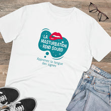 Charger l'image dans la galerie, T-shirt unisexe - "La masturbation rend sourd" 1