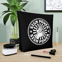 Charger l'image dans la galerie, Sac à cosmétiques "Sign Power" Noir