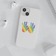 Charger l'image dans la galerie, Coque de téléphone transparente "Solidarité" en langue des signes