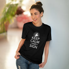 Charger l'image dans la galerie, T-shirt unisexe "Keep calm and sign" 1