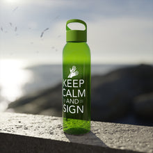 Charger l'image dans la galerie, Bouteille d'eau en tritan "Keep calm and sign" 2