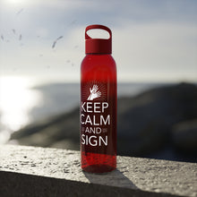Charger l'image dans la galerie, Bouteille d'eau en tritan "Keep calm and sign" 2