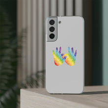 Charger l'image dans la galerie, Coque de téléphone transparente "Solidarité" en langue des signes