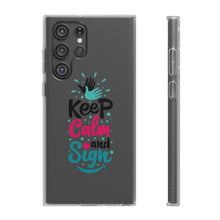 Charger l'image dans la galerie, Coque de téléphone transparente "Keep calm and sign"
