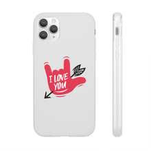 Charger l'image dans la galerie, Coque de téléphone transparente "I love you" en langue des signes 2