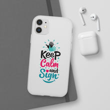 Charger l'image dans la galerie, Coque de téléphone transparente "Keep calm and sign"