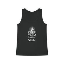 Charger l'image dans la galerie, Débardeur pour femme "Keep calm and sign"