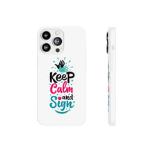 Charger l'image dans la galerie, Coque de téléphone transparente "Keep calm and sign"