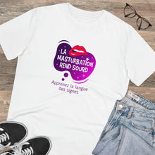 Charger l'image dans la galerie, T-shirt unisexe - "La masturbation rend sourd" 2