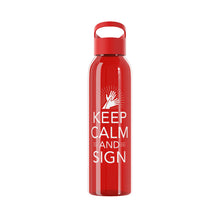 Charger l'image dans la galerie, Bouteille d'eau en tritan "Keep calm and sign" 2