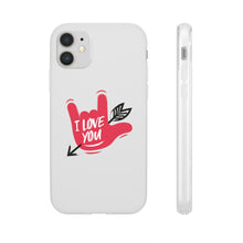 Charger l'image dans la galerie, Coque de téléphone transparente "I love you" en langue des signes 2