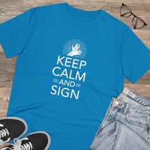 Charger l'image dans la galerie, T-shirt unisexe "Keep calm and sign" 1