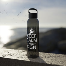 Charger l'image dans la galerie, Bouteille d'eau en tritan "Keep calm and sign" 2