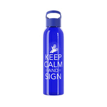 Charger l'image dans la galerie, Bouteille d'eau en tritan "Keep calm and sign" 2