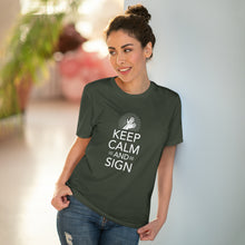 Charger l'image dans la galerie, T-shirt unisexe "Keep calm and sign" 1