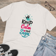 Charger l'image dans la galerie, T-shirt unisexe "Keep calm and sign" 2