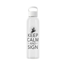 Charger l'image dans la galerie, Bouteille d'eau en tritan "Keep calm and sign" 2