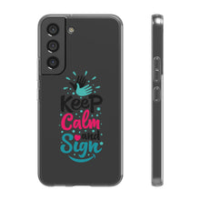 Charger l'image dans la galerie, Coque de téléphone transparente "Keep calm and sign"