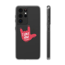 Charger l'image dans la galerie, Coque de téléphone transparente "I love you" en langue des signes 2