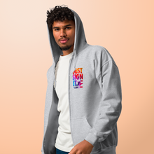 Charger l'image dans la galerie, Sweat à capuche unisexe à fermeture éclair "Just Sign It" 2