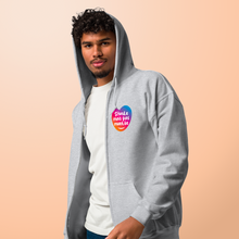 Charger l'image dans la galerie, Sweat à capuche unisexe à fermeture éclair "Sourd.e mais pas muet.te"
