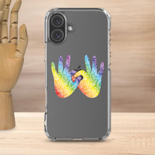 Charger l'image dans la galerie, Coque de téléphone transparente pour iPhone « Solidarité » en langue des signes