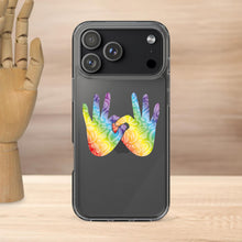Charger l'image dans la galerie, Coque de téléphone transparente pour iPhone « Solidarité » en langue des signes