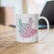 Charger l'image dans la galerie, Mug "I love you" en langue des signes 1

