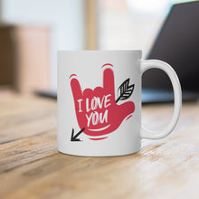 Charger l'image dans la galerie, Mug "I love you" en langue des signes 2
