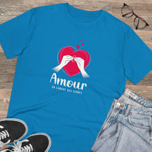 Charger l&#39;image dans la galerie, T-shirt unisexe &quot;Amour en langue des signes&quot;
