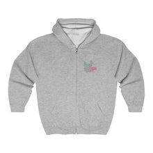 Charger l&#39;image dans la galerie, Sweat à capuche unisexe zippé &quot;I love you&quot; en langue des signes 2
