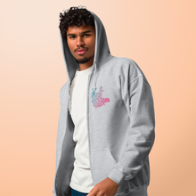Charger l'image dans la galerie, Sweat à capuche unisexe à fermeture éclair "I love you"
