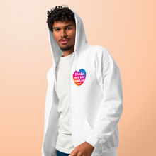 Charger l'image dans la galerie, Sweat à capuche unisexe à fermeture éclair "Sourd.e mais pas muet.te"
