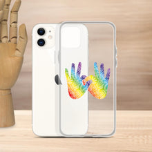Charger l'image dans la galerie, Coque de téléphone transparente pour iPhone « Solidarité » en langue des signes
