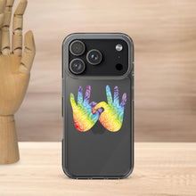 Charger l'image dans la galerie, Coque de téléphone transparente pour iPhone « Solidarité » en langue des signes
