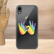 Charger l'image dans la galerie, Coque de téléphone transparente pour iPhone « Solidarité » en langue des signes
